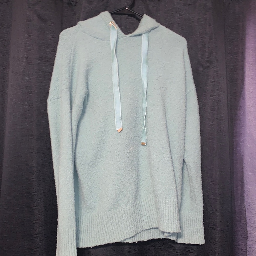 Sage chunky hooded sweater